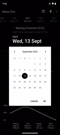 My Moon Phase - Lunar Calendar Screenshot1