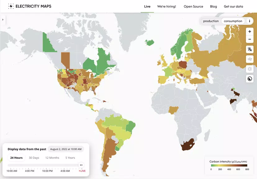 Electricity Maps Screenshot3