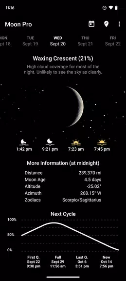 My Moon Phase - Lunar Calendar Screenshot2