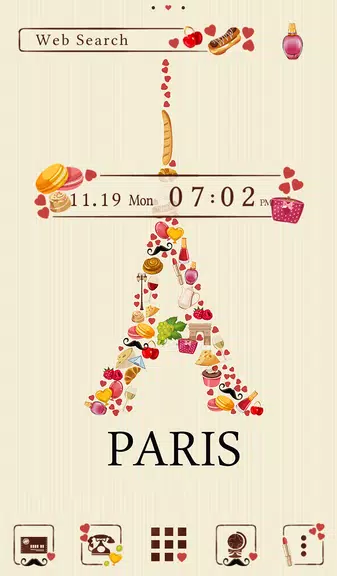 Sweet Paris Theme Screenshot1