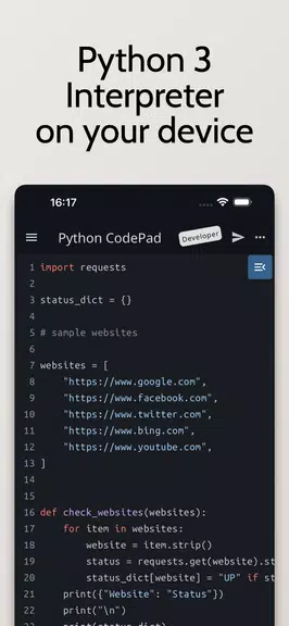 Python Code-Pad - Compiler&IDE Screenshot1