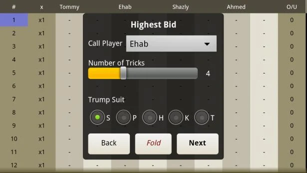 Estimation Scoresheet Screenshot3