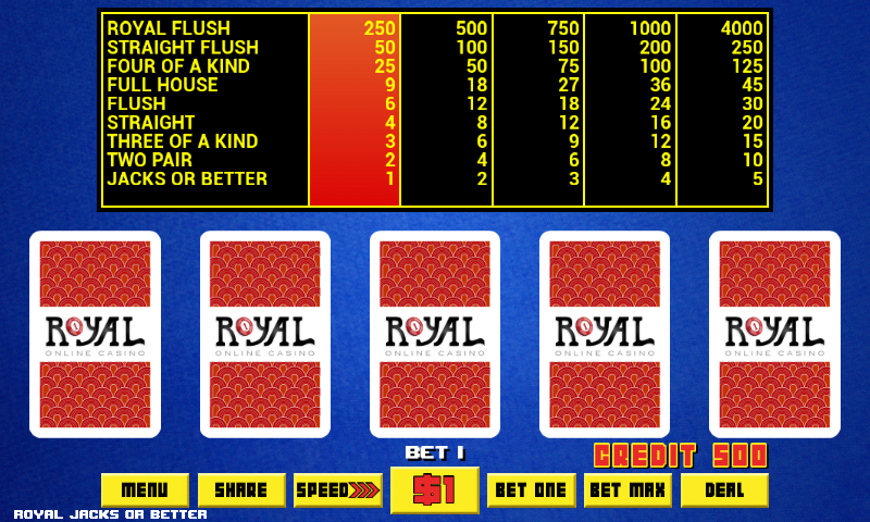 Video Poker - Royal Online Screenshot2