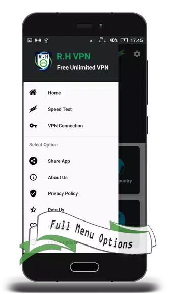 R.H VPN - Free VPN Unlimited  & Unblock Proxy Screenshot3