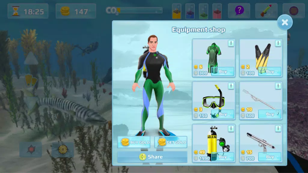 Hunter underwater spearfishing Screenshot3