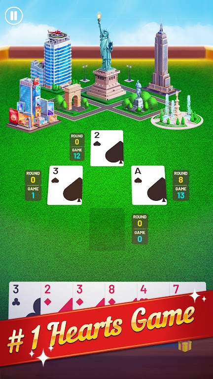 Hearts World Tour: Classic Card Plus Board Game Screenshot1