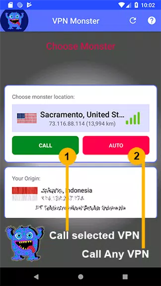 VPN MONSTER - Free Unlimited P Screenshot3