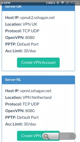 SSHAGAN: Free VPN Screenshot1