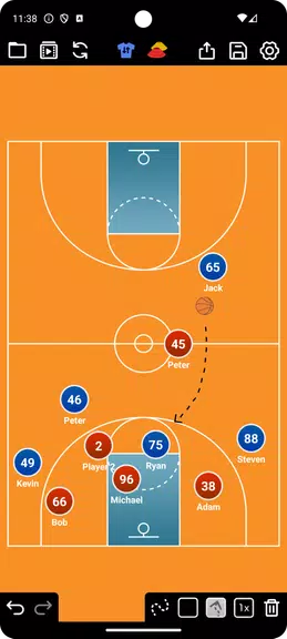 Coach Tactic Board: Basketball Screenshot1