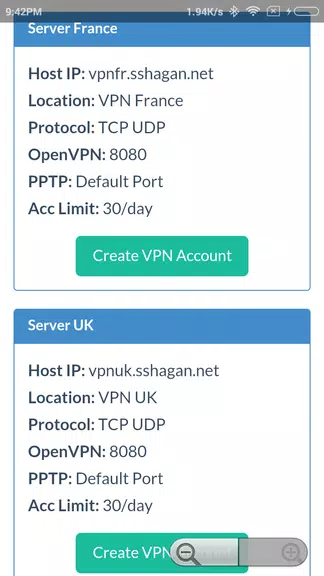 SSHAGAN: Free VPN Screenshot3