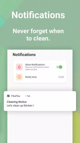 Chores Schedule App - PikaPika Screenshot3