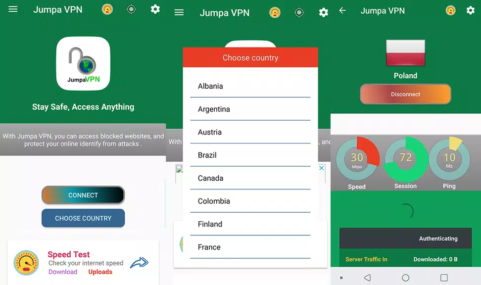 Jumpa FREE VPN - Stay Safe, Access Anything Screenshot2