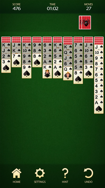 Spider Solitaire: Card Game Screenshot2