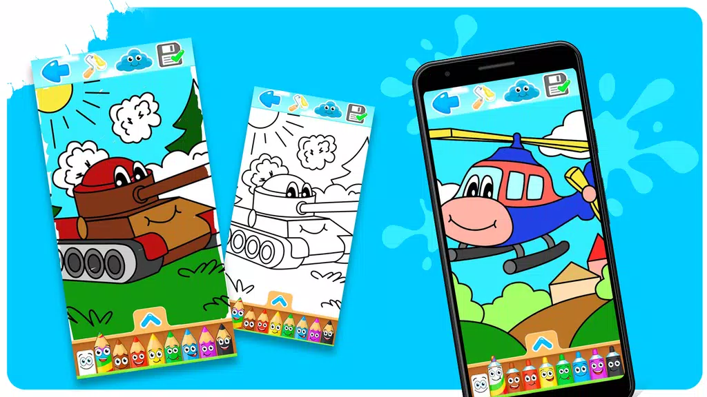 Transport coloring pages Screenshot2