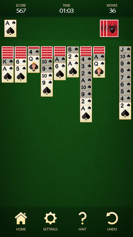 Spider Solitaire: Card Game Screenshot3