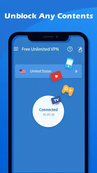 Free Unlimited VPN - Fast Security VPN Screenshot2