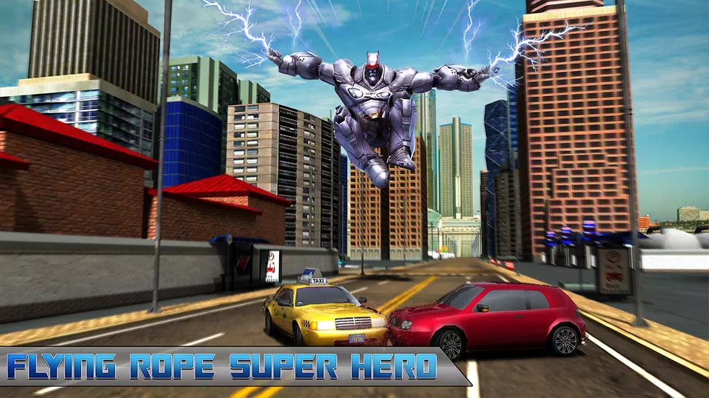 Flying Rope Hero Robot Fight Simulator Screenshot1