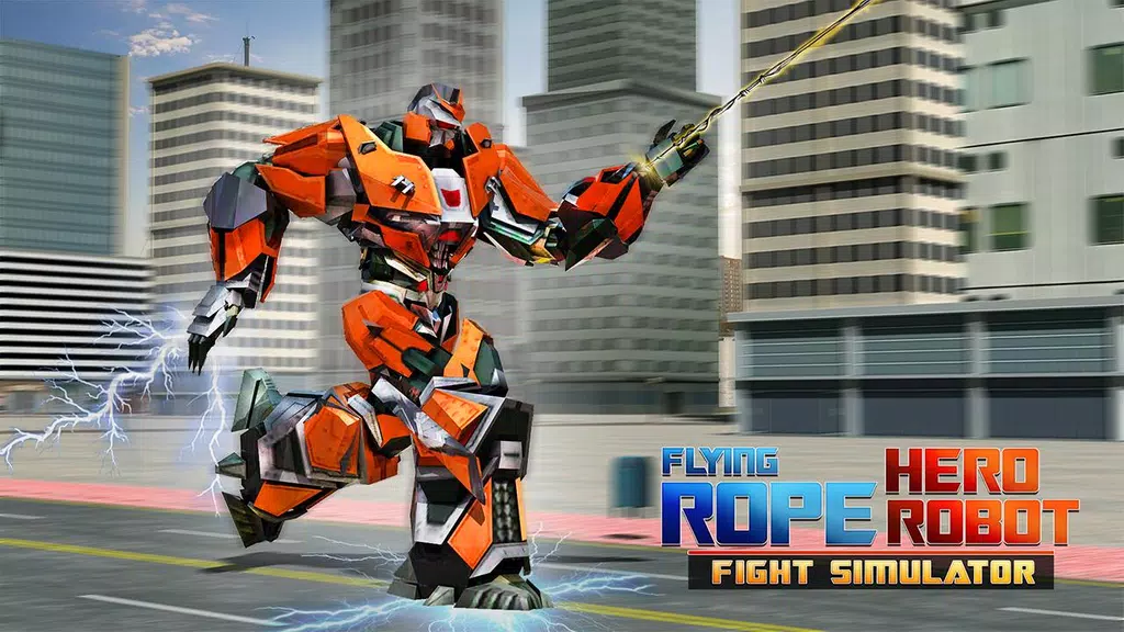 Flying Rope Hero Robot Fight Simulator Screenshot3