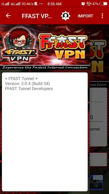 FFAST VPN Tunnel Screenshot2