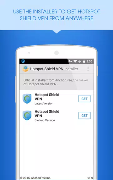 Hotspot Shield VPN Installer Screenshot1