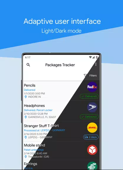 Packages Tracker Screenshot2