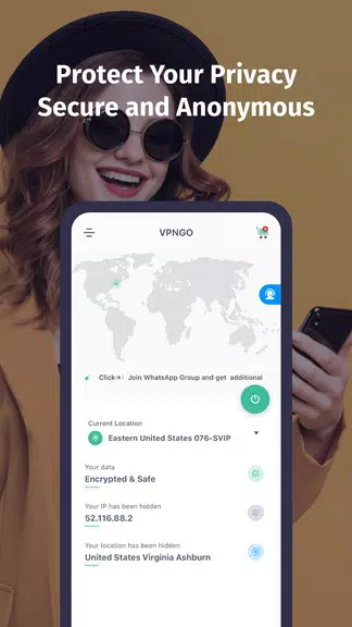 VPNGO - Unlimited Security Super VPN Proxy for Android Screenshot1