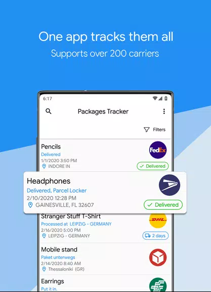 Packages Tracker Screenshot1