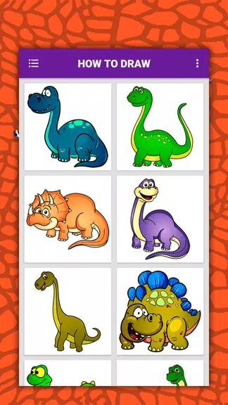 How to draw cute dinosaurs ste Screenshot3