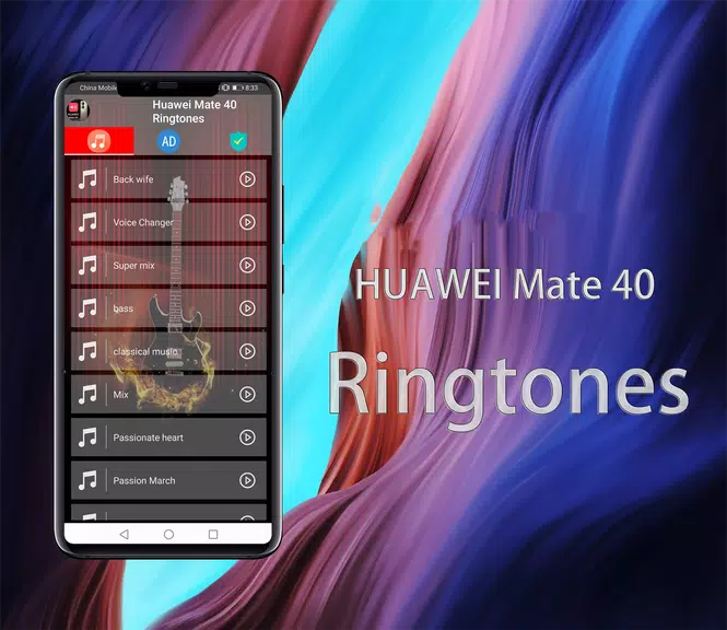 HUAWEI Mate 40 Pro Ringtones Screenshot1