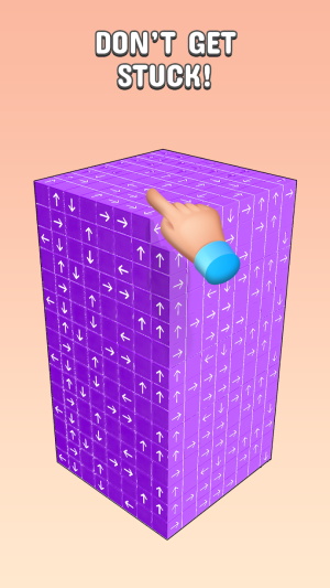 Tap to Unblock 3d Cube Away Screenshot1