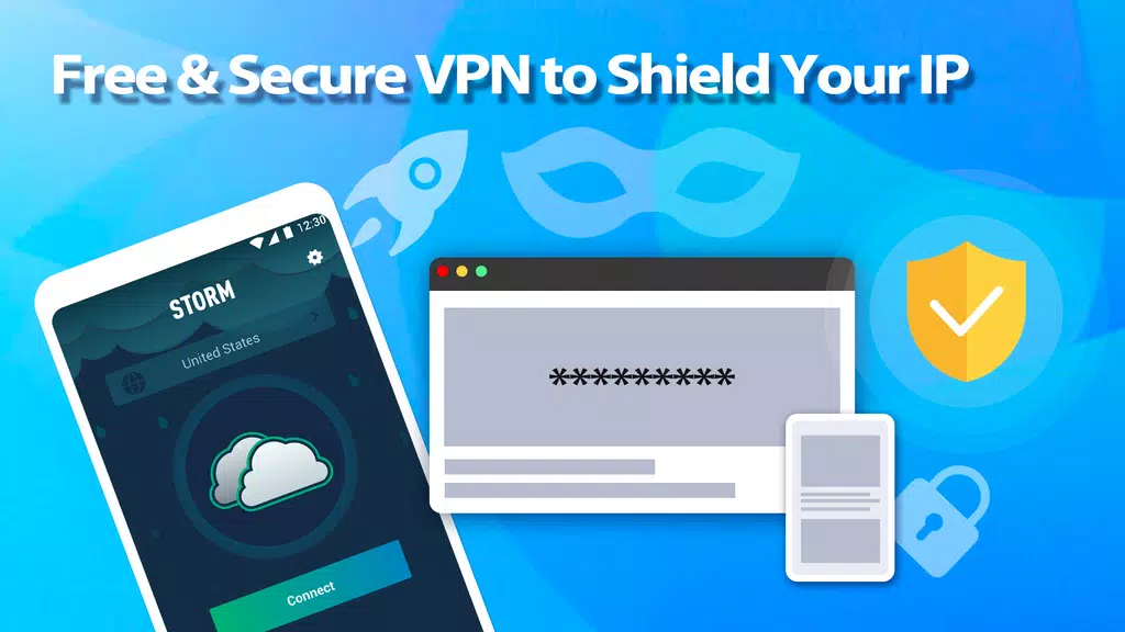 Storm VPN - Proxy Free Fast & Unblock Screenshot1