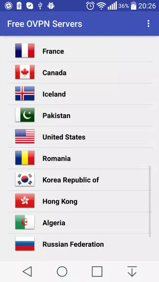 Free OVPN Servers Screenshot2