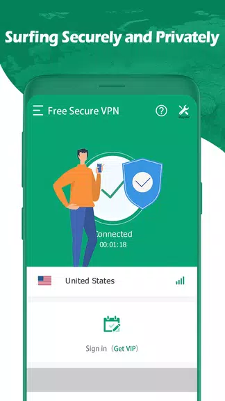 Free Secure VPN - Unlimited fast proxy VPN Screenshot2