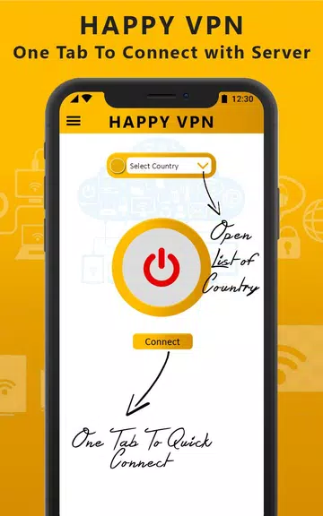 Happy Free VPN – Unlimited Open & Pure VPN Client Screenshot1