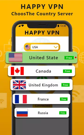 Happy Free VPN – Unlimited Open & Pure VPN Client Screenshot3