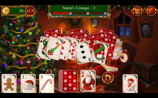 Santa's Christmas Solitaire TriPeaks Screenshot3