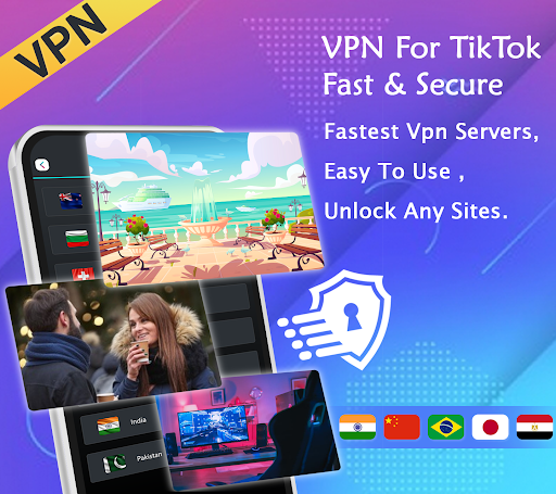 VPN For TikTok - Fast & Secure Screenshot1