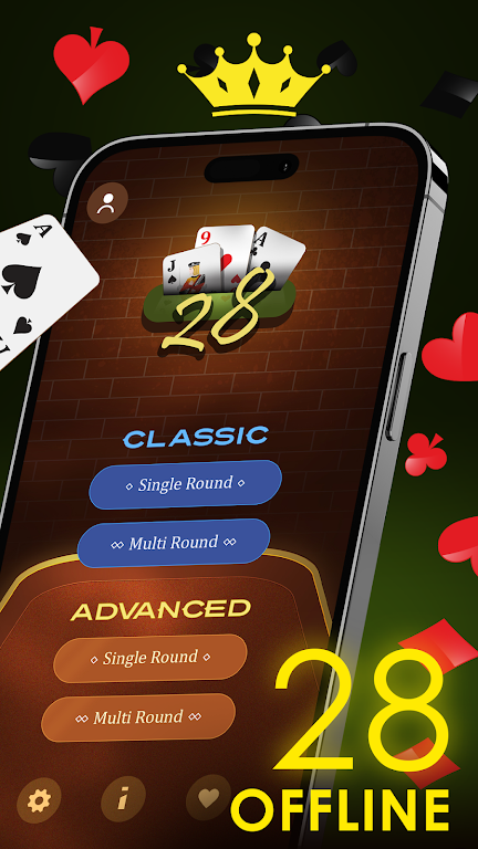 28 Card Game - Twenty Eight Screenshot1