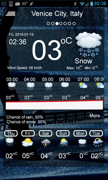 Weather forecast: Weather App Screenshot1