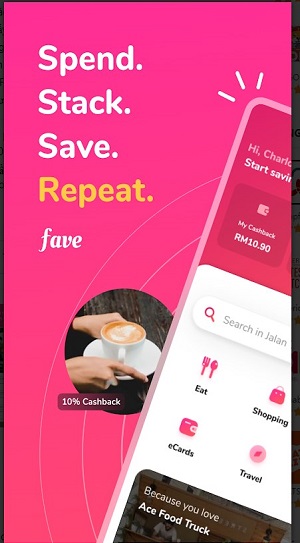 Fave - Cashback & Savings Screenshot1