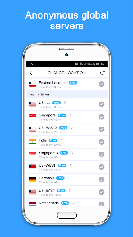 Super VPN : Unlimited Proxy Screenshot3