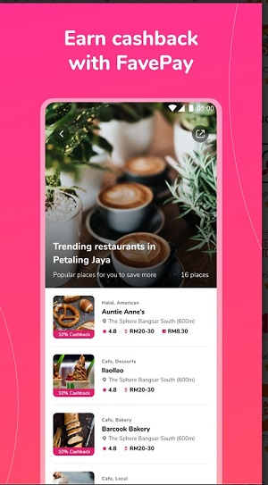 Fave - Cashback & Savings Screenshot3
