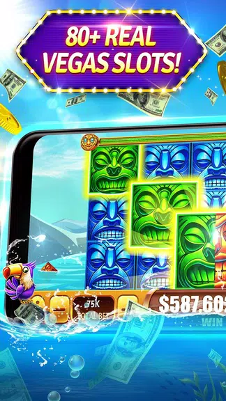 Slots - Tiki Riches Hot Vegas Slot Machines Online Screenshot1