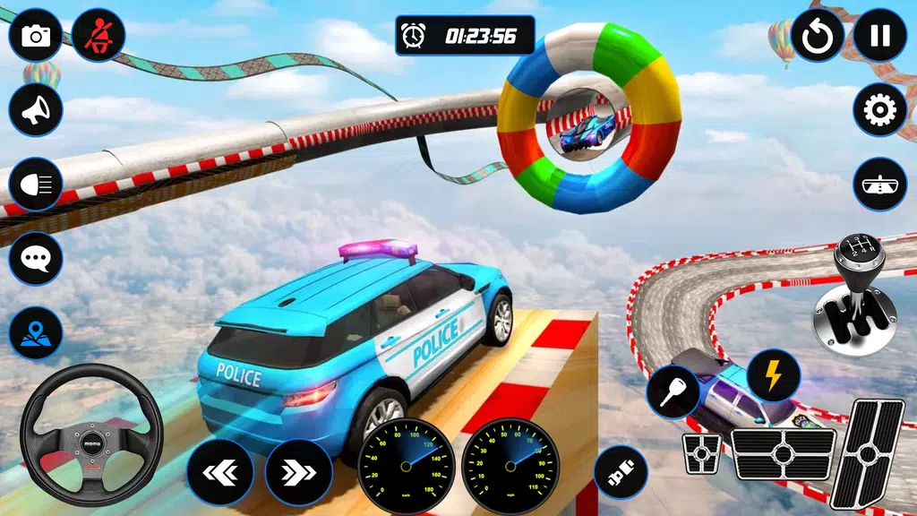 Police Car Mega Ramp Car Stunt Screenshot4