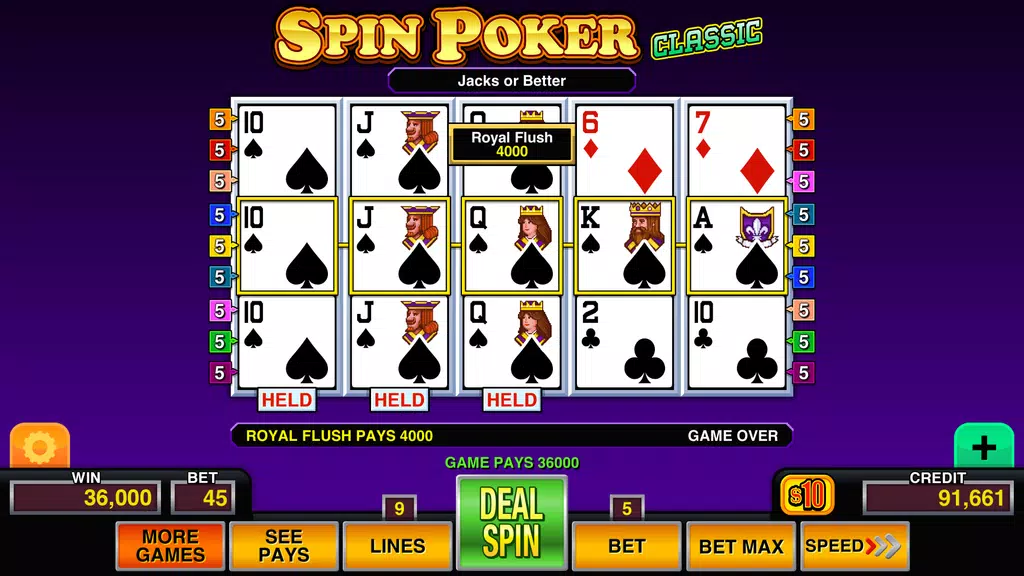 Spin Poker Pro™ - Video Slots Screenshot4