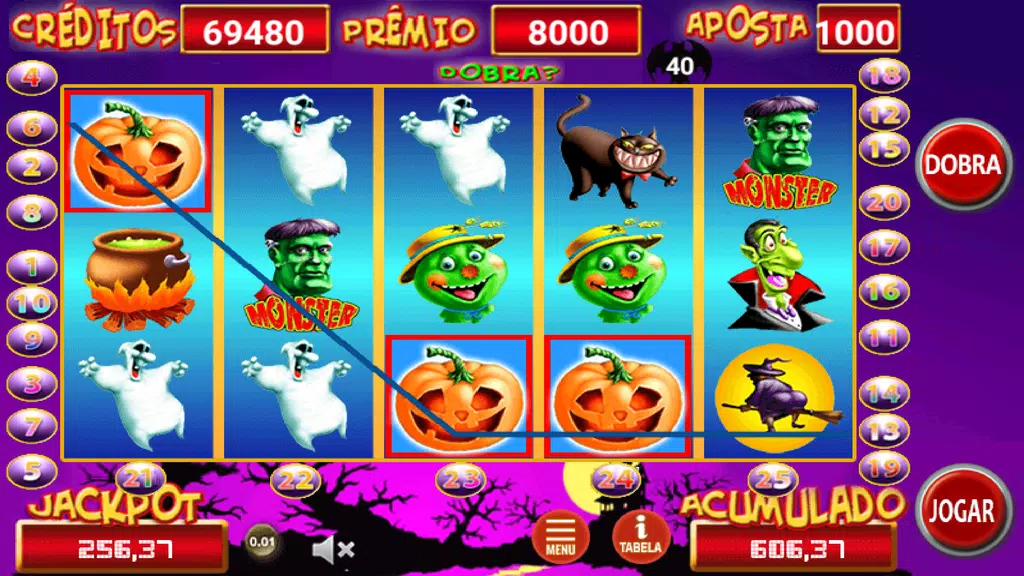 Lucky Halloween Slot 25 Linhas Screenshot1