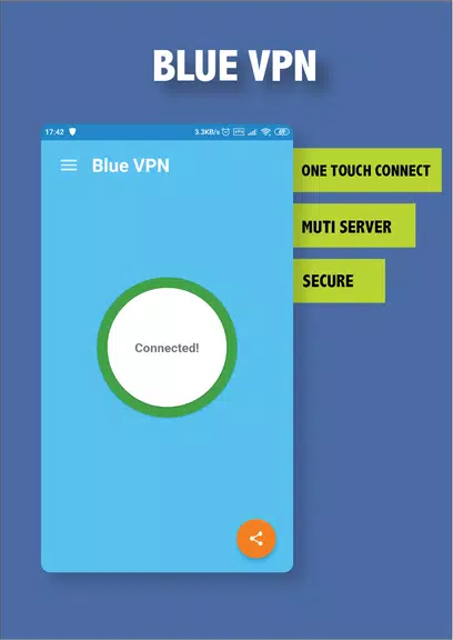 Blue VPN - Fast Free Secure un Screenshot2