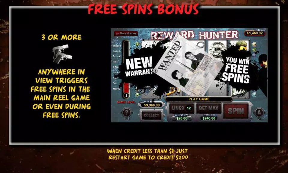 Reward Hunter Slot Machine Screenshot3