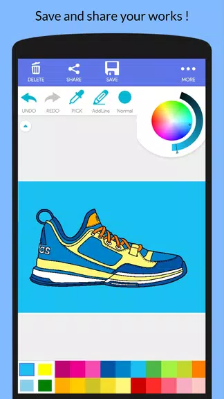 Cool Sneakers Coloring Book Screenshot3