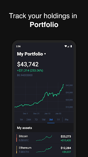 Hodler – Crypto Portfolio Screenshot2